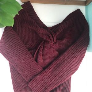 Knit Sweater Burgundy